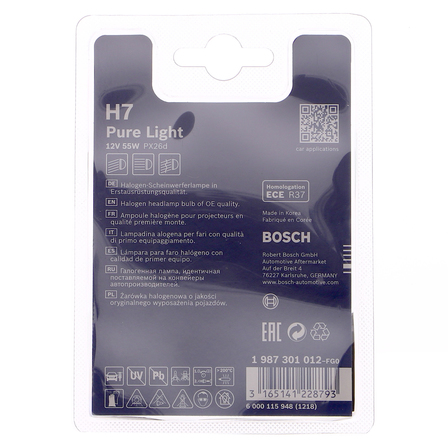 Bosch żarówka H7  12V  55W (2)
