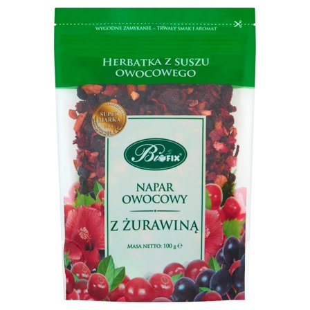 Bifix Napar owocowy z żurawiną Herbatka z suszu owocowego 100 g (1)