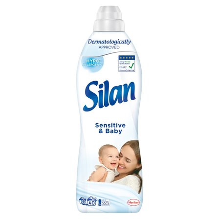 Silan Sensitive & Baby Płyn do zmiękczania tkanin 880 ml (40 prań) (1)