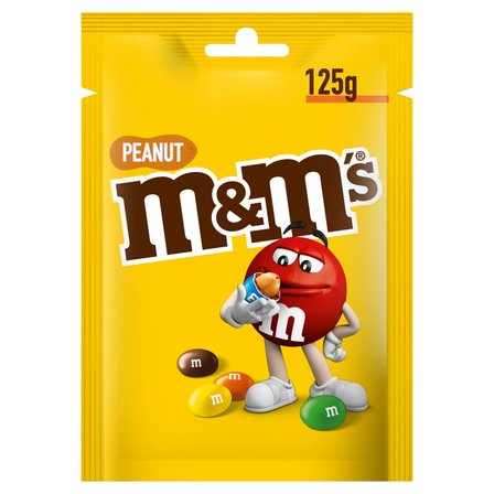 M&M's Peanut Orzeszki ziemne oblane czekoladą w kolorowych skorupkach 125 g (1)