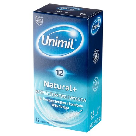 Unimil Natural+ Prezerwatywy 12 sztuk (2)