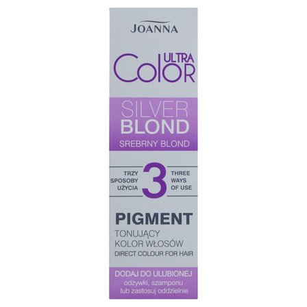 Joanna Ultra Color Pigment tonujący kolor włosów srebrny blond 100 g (1)