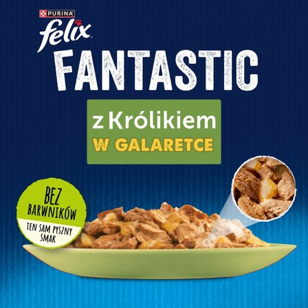 Felix Fantastic Karma dla kotów królik w galaretce 85 g (3)