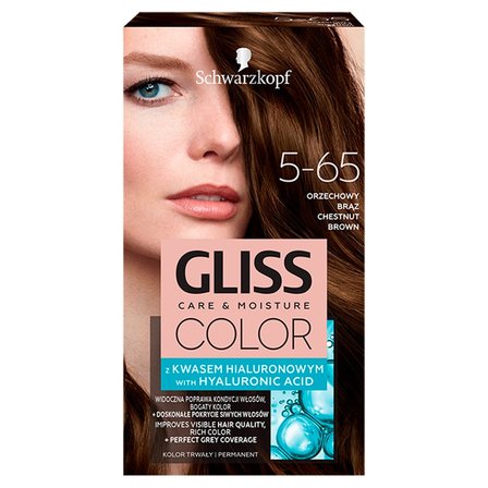 Schwarzkopf Gliss Color Farba do włosów orzechowy brąz 5-65 (1)