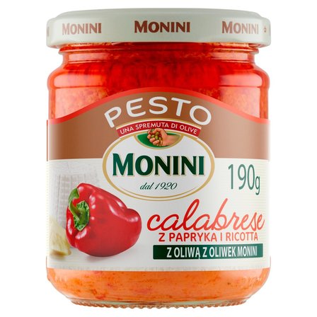 Monini Sos pesto Calabrese z papryką i ricottą 190 g (3)