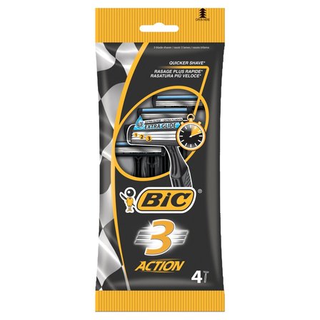 BiC 3 Action 3-ostrzowa maszynka do golenia 4 sztuki (1)