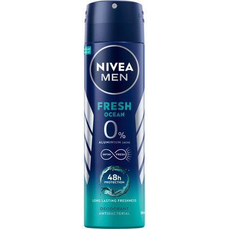 Nivea Fresh Ocean Dezodorant 0% Soli Aluminium Spray 150 ml (1)