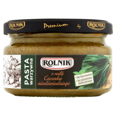 Rolnik Premium Pasta warzywna z nutą czosnku niedźwiedziego 190 g (1)