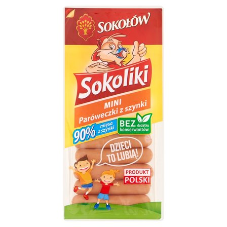 Sokołów Sokoliki Mini paróweczki z szynki 140 g (1)