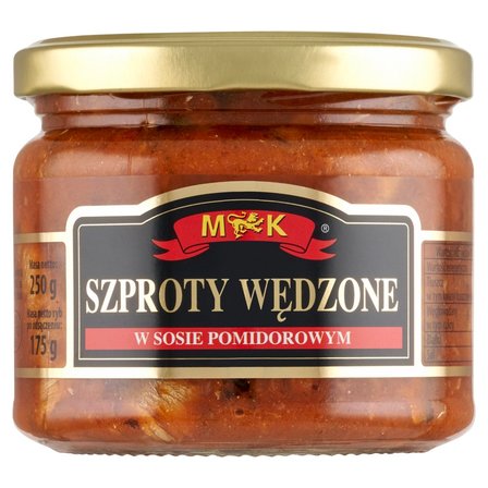 MK Szproty wędzone w sosie pomidorowym 250 g (1)