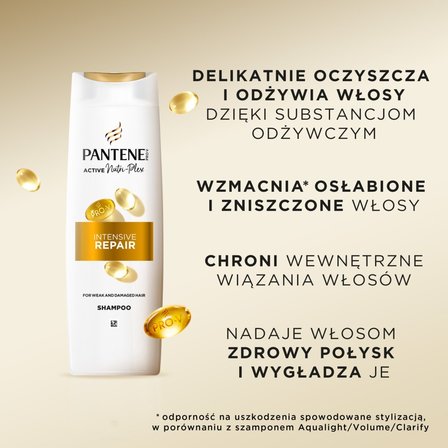 Szampon Pantene Pro-V Intensive Repair, formuła Pro-V +antyoksydanty, do włosów zniszczonych, 250 ml (2)