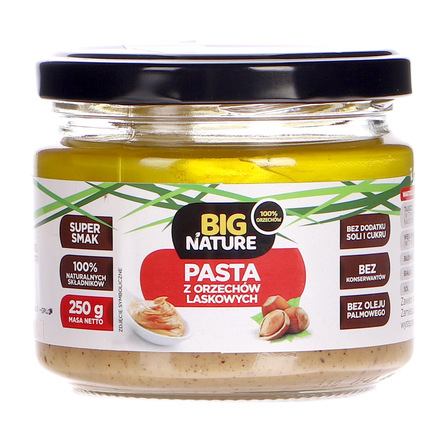 Big nature pasta z orzechów laskowych 250g (1)