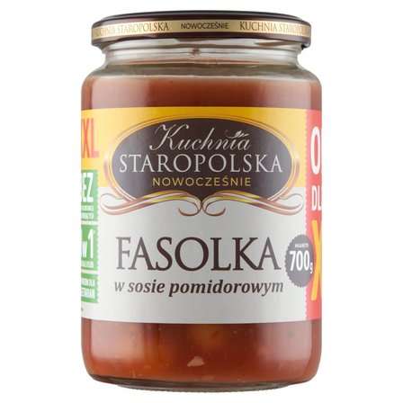 Kuchnia Staropolska Fasolka w sosie pomidorowym 700 g (1)