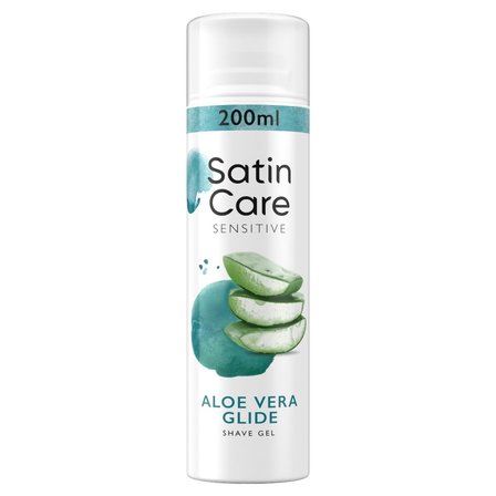 Gillette Satin Care Sensitive Aloe Vera Glide Żel do golenia 200 ml (1)