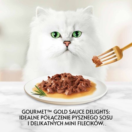 Gourmet Gold Karma dla kotów kawałki w smakowitym sosie z wołowiną 85 g (4)