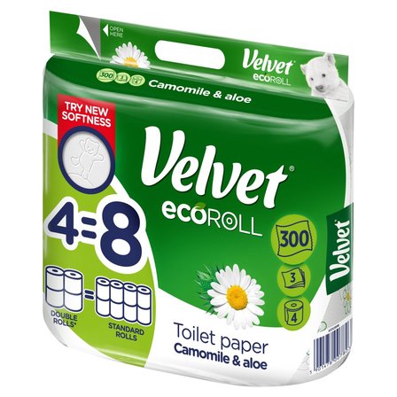 Velvet ecoRoll Camomile & Aloe Papier toaletowy 4 rolki (2)