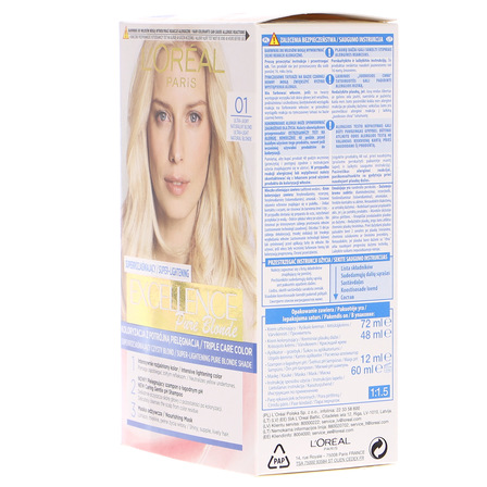 L'Oréal Paris Excellence Pure Blonde Farba do włosów 01 ultra-jasny naturalny blond (2)