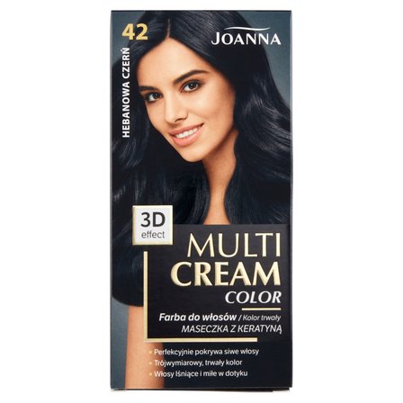 Joanna Multi Cream Color Farba do włosów hebanowa czerń 42 (1)