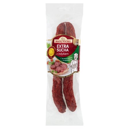 Madej Wróbel Kiełbasa extra sucha z indykiem 300 g (1)