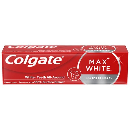 Colgate Max White Luminous Wybielająca pasta do zebów z fluorem 75 ml (1)