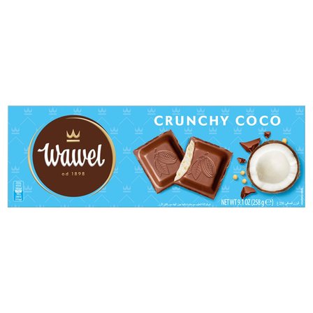 Wawel Crunchy Coco Czekolada mleczna nadziewana 258 g (1)