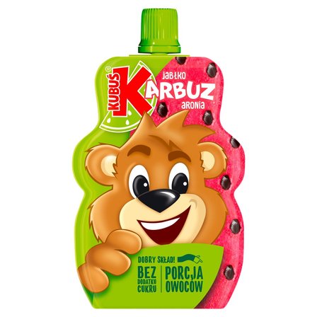 Kubuś Mus 100 % jabłko arbuz aronia 100 g (1)