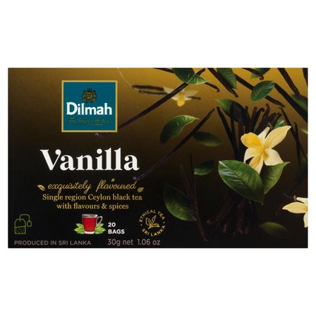 Dilmah Cejlońska herbata czarna aromatyzowana wanilia 30 g (20 x 1,5 g) (2)