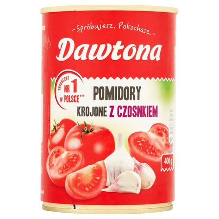 Dawtona Pomidory krojone z czosnkiem 400 g (1)