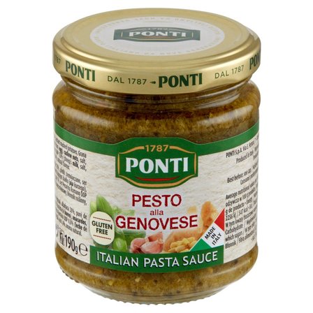 Ponti Sos pesto z bazylią 190 g (2)