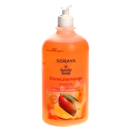 SORAYA FAMILY FRESH ŻEL POD PRYSZNIC SŁONECZNE MANGO 1L (1)