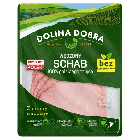 Dolina Dobra Wędzony schab 100 % polskiego mięsa 100 g (1)