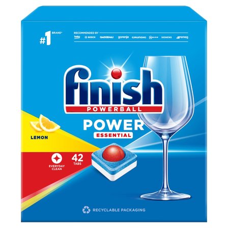 Finish Power Essential Lemon Tabletki do zmywarki 42 sztuki (1)