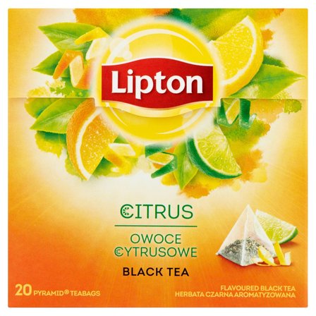 Lipton Herbata czarna aromatyzowana owoce cytrusowe 36 g (20 torebek) (1)