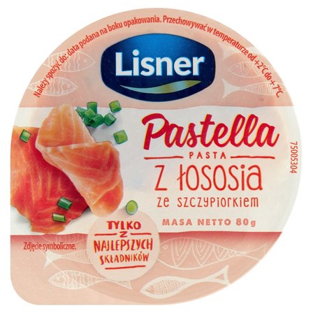 Lisner Pastella Pasta z łososia ze szczypiorkiem 80 g (1)