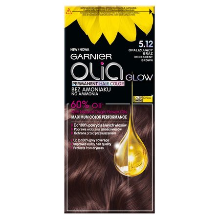 Garnier Olia Glow Farba do włosów opalizujący brąz 5.12 (1)