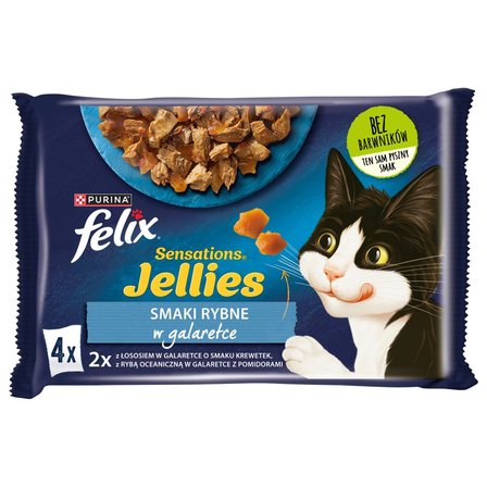 Felix Sensations Jellies Karma dla kotów smaki rybne w galaretce 340 g (4 x 85 g) (2)