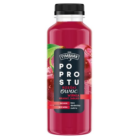 Tymbark Po prostu Napój wiśnia granat jabłko 400 ml (1)