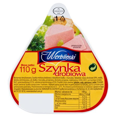 Werbliński Szynka drobiowa 110 g (1)