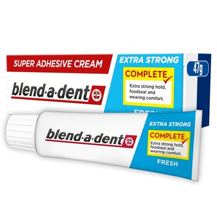 Blend-a-dent Complete Fresh Super Adhesive Krem do protez, świeży miętowy smak,47 g (4)