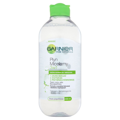 Garnier Skin Naturals Płyn micelarny 3w1 skóra normalna i mieszana 400 ml (1)