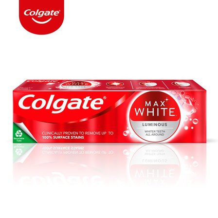 Colgate Max White Luminous Wybielająca pasta do zebów z fluorem 75 ml (3)