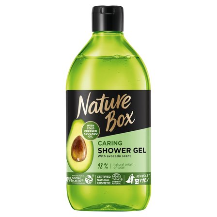 Nature Box Avocado Oil Pielęgnacyjny żel pod prysznic z olejem z awokado 385 ml (1)