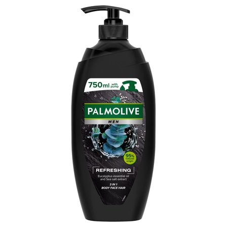 Palmolive MEN Refreshing odświeżający żel pod prysznic dla mężczyzn 3w1 eukaliptus sól morska 750ml (1)