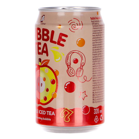 Madam hong bubble tea napój herbaciany z sokiem jabłkowym i pękającymi kuleczkami 320ml (2)