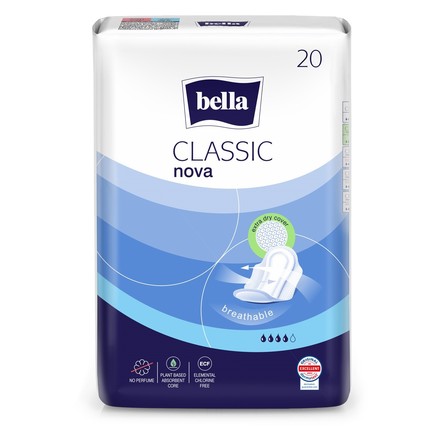 Bella NOVA classic - podpaski ze skrzydełkami, 20 sztuk (1)