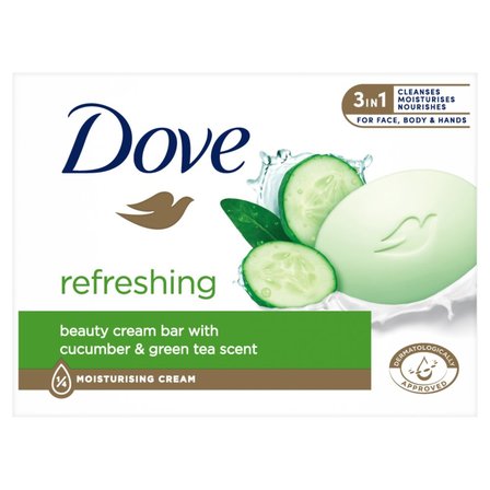 Dove Refreshing Kremowa kostka myjąca 90 g (1)