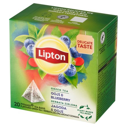 Lipton Herbata zielona aromatyzowana jagoda & goji 28 g (20 torebek) (2)