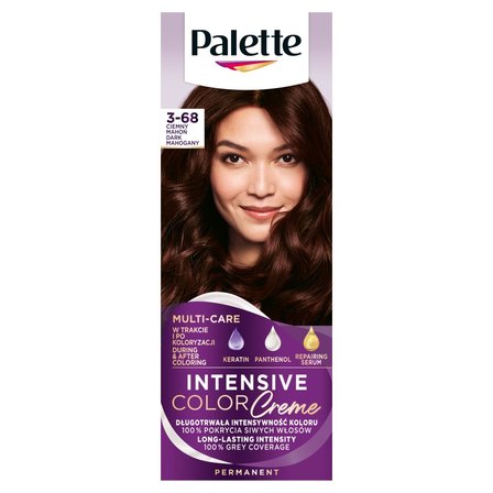Palette Intensive Color Creme Farba do włosów w kremie 3-68 (R2) ciemny mahoń (1)