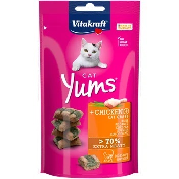 Vitakraft Cat Yums przysmak dla kota kurczak z kocią trawą, 40 g (1)