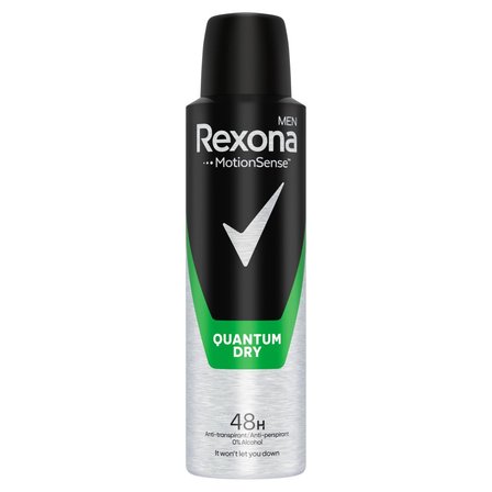 Rexona Men Quantum Dry Antyperspirant w aerozolu 150 ml (1)